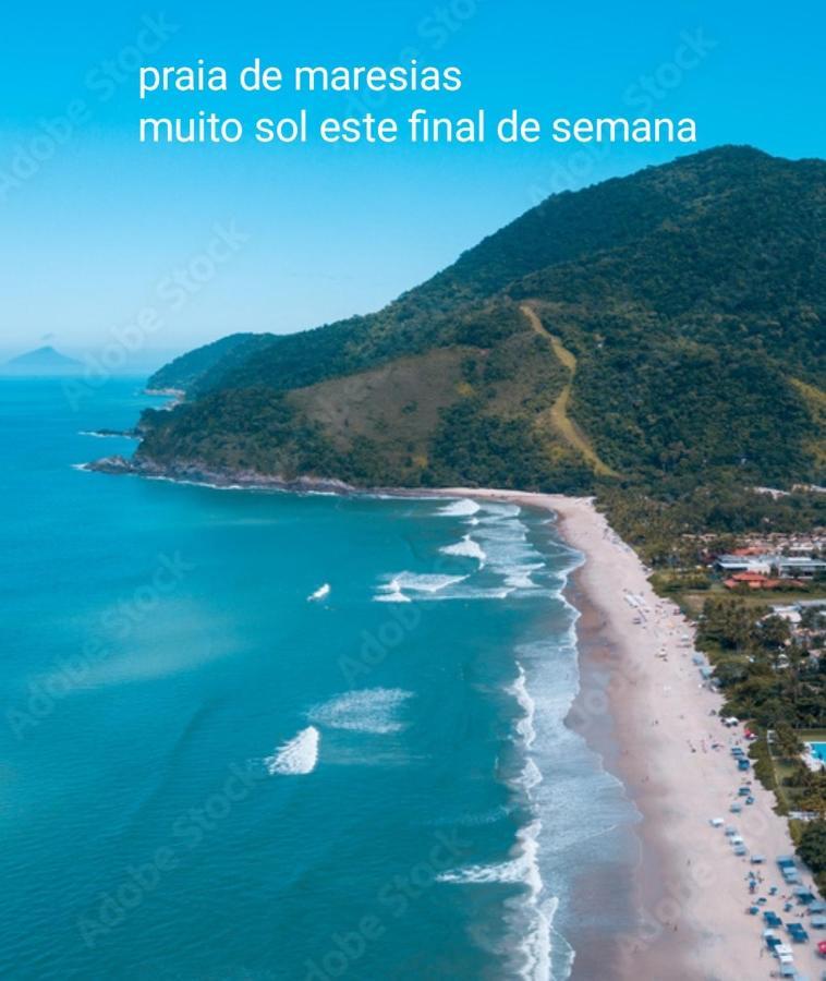 Casa Na Praia De Maresias Em Condominio Com Piscina Aquecida Na Av Principal De Maresias Esterno foto